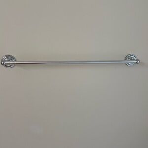 Modern Silver Bath Accessory Grab Bar